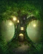 Фотообои Сказочное дерево-дом