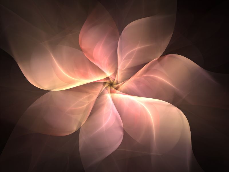 Фреска Абстрактный цветок 3D