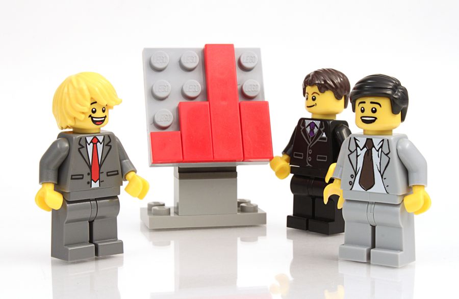 Фреска Лего человечки в офисе