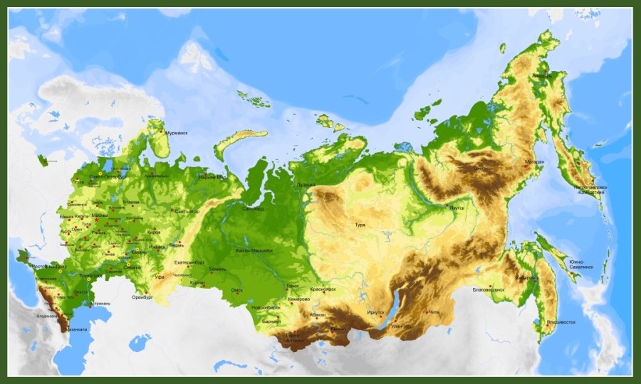 Фреска Карта России