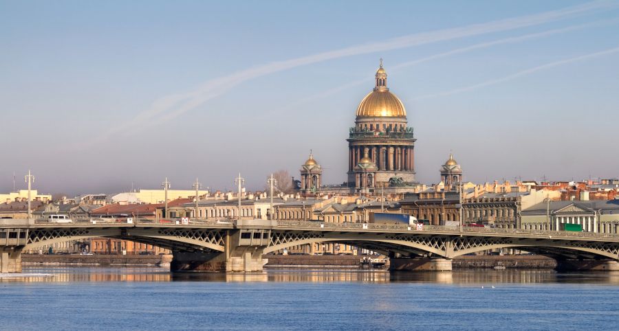 Фотообои Мост в Санкт-Петербурге панорама